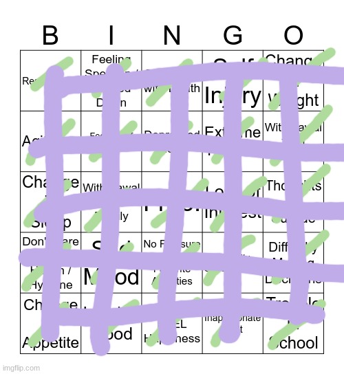 . . .  This can't be goodm | image tagged in depression bingo 1 | made w/ Imgflip meme maker