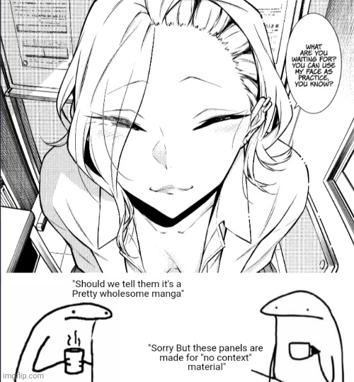 Sauce: yancha gal no anjou-san | image tagged in manga,wholesome,anime | made w/ Imgflip meme maker