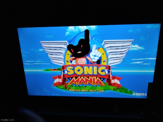 aoh bllem heaw hte glme gtleicehd | image tagged in sonic mania title screen | made w/ Imgflip meme maker