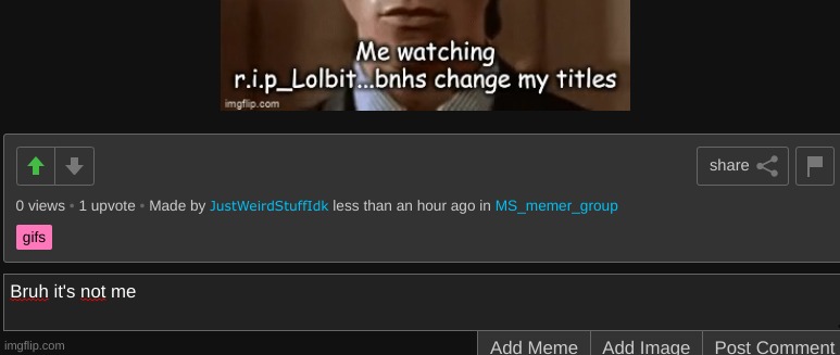 It was me all along (and I'm gay) (Bnhs: WTF) (smash) (Im gonna SMASH a brick into your head) | made w/ Imgflip meme maker