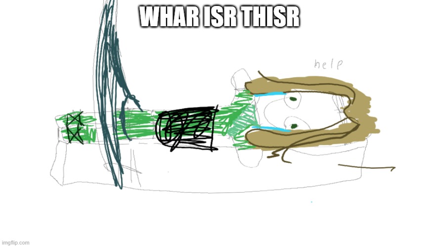 WHAR ISR THISR | image tagged in lloyd in the femr breaker badly drawn | made w/ Imgflip meme maker