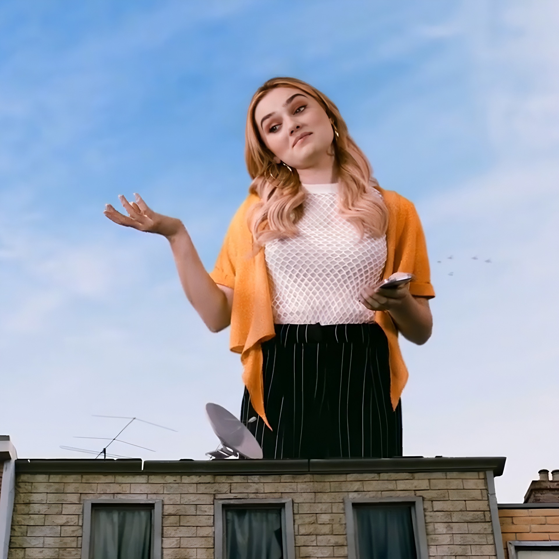 Unsure Meg Donnelly Blank Meme Template