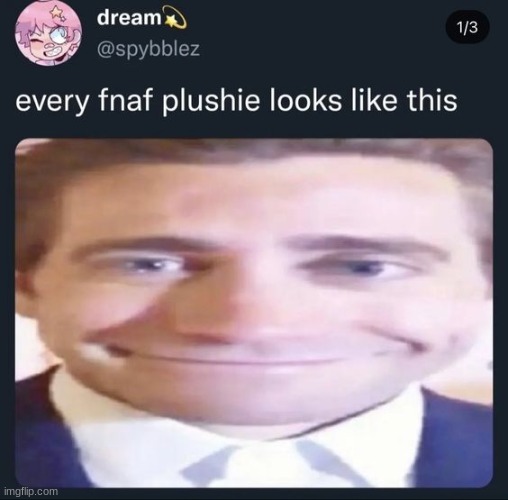 as a fnaf plushie owner, i can confirm this | made w/ Imgflip meme maker