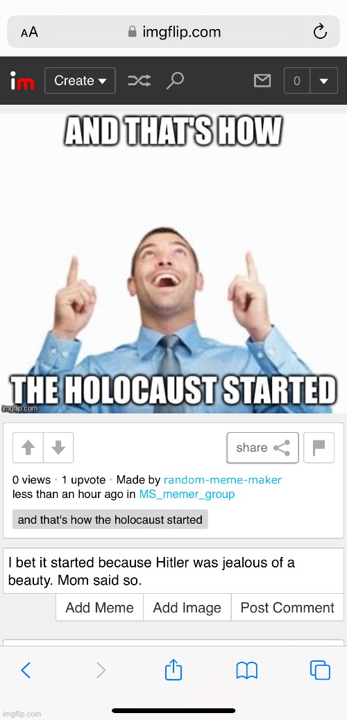 made w/ Imgflip meme maker