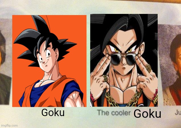 RIP Slick | Goku; Goku | image tagged in daniel the cooler daniel blank | made w/ Imgflip meme maker