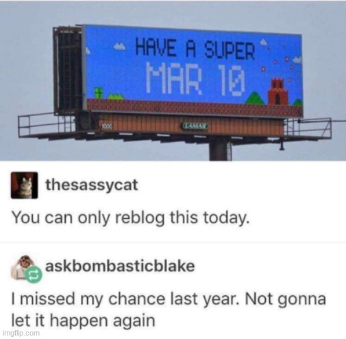 Mar10 and irony too bc the Mario movie | image tagged in mario | made w/ Imgflip meme maker