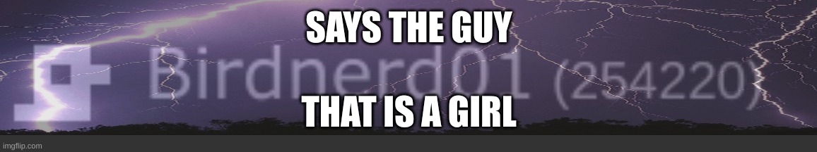 SAYS THE GUY; THAT IS A GIRL | made w/ Imgflip meme maker