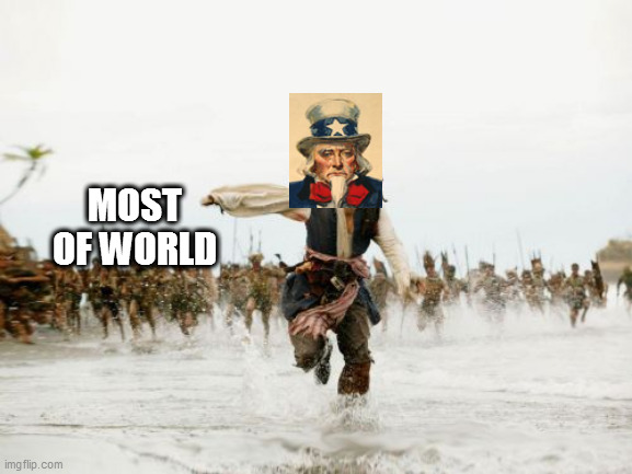 Jack Sparrow Being Chased | MOST OF WORLD | image tagged in memes,jack sparrow being chased | made w/ Imgflip meme maker