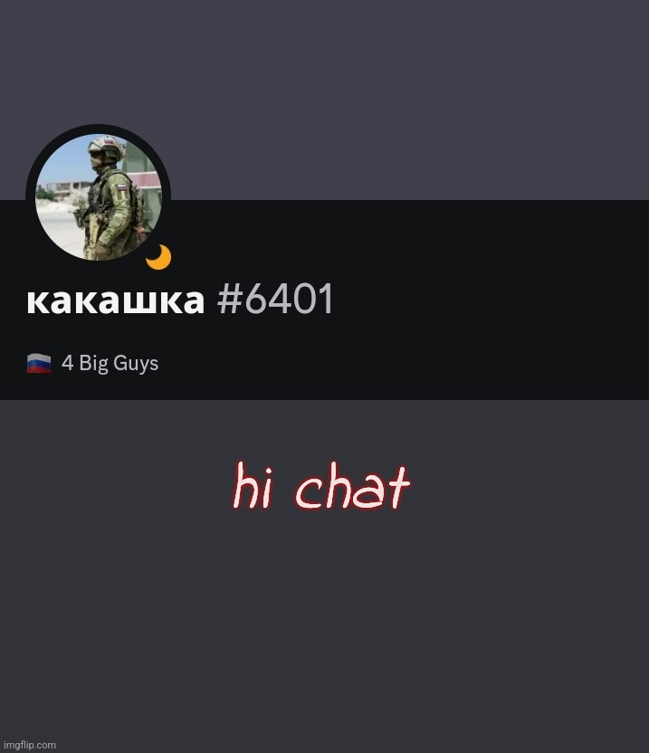 hi chat | made w/ Imgflip meme maker