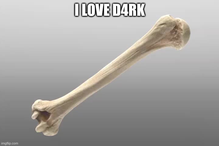 humerus | I LOVE D4RK | image tagged in humerus | made w/ Imgflip meme maker