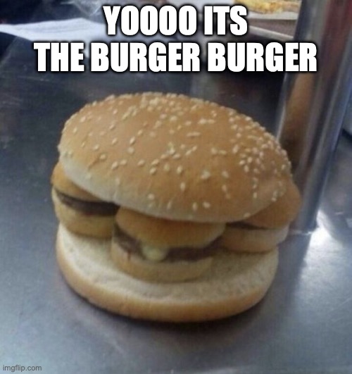 burger burger | YOOOO ITS THE BURGER BURGER | made w/ Imgflip meme maker