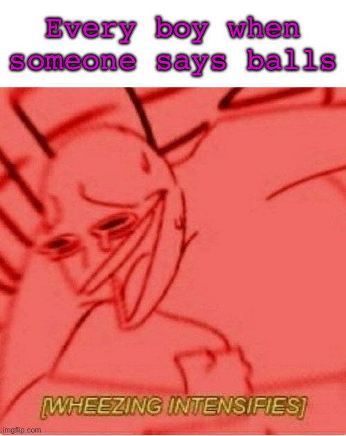 It’s true |  Every boy when someone says balls | image tagged in wheeze,bois,balls,relatable,funy,mems | made w/ Imgflip meme maker