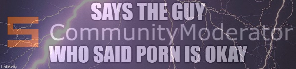 says the guy who said porn is okay | image tagged in says the guy who said porn is okay | made w/ Imgflip meme maker