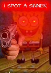 I spot a sinner Blank Meme Template