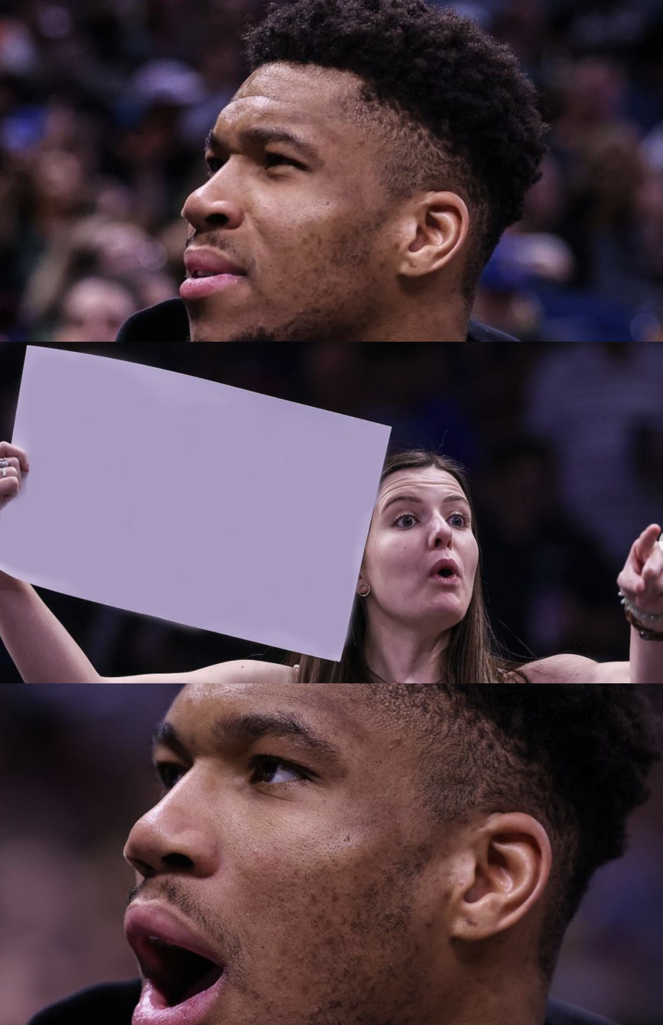 High Quality giannis Shocked Blank Meme Template