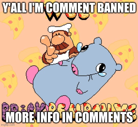 Woe brick be upon ye | Y'ALL I'M COMMENT BANNED; MORE INFO IN COMMENTS | image tagged in woe brick be upon ye | made w/ Imgflip meme maker