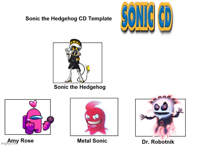 Fun fact: n and pink dont even know each other | image tagged in sonic cd recast | made w/ Imgflip meme maker