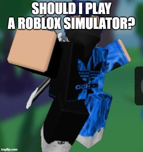 MR BEEEEEAAAAAA | SHOULD I PLAY A ROBLOX SIMULATOR? | image tagged in mr beeeeeaaaaaa | made w/ Imgflip meme maker