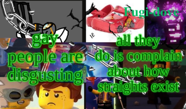 g?ys | gay people are disgusting; all they do is complain about how straights exist | image tagged in fdat13 2 text | made w/ Imgflip meme maker