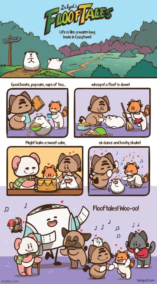 FloofTales | image tagged in comics/cartoons,wholesome | made w/ Imgflip meme maker