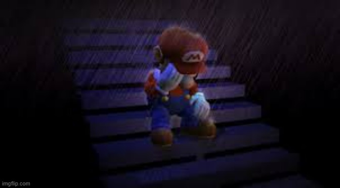 Sad mario | image tagged in sad mario | made w/ Imgflip meme maker