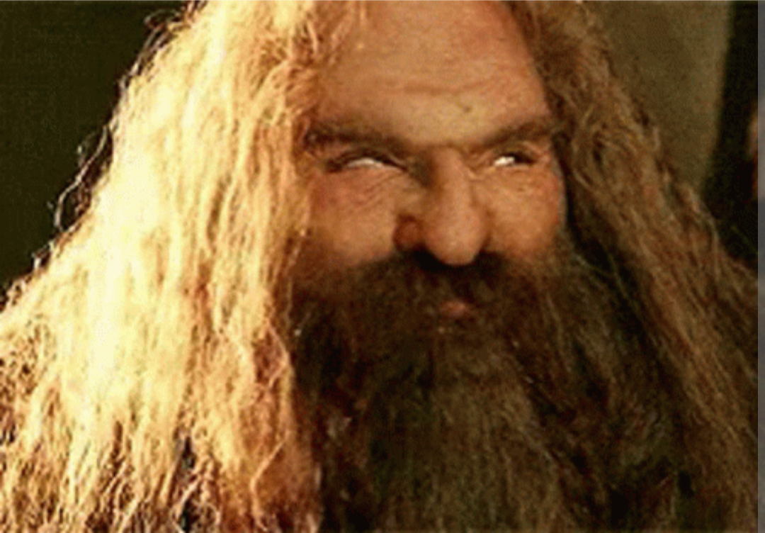 Gimli Smirk Blank Meme Template