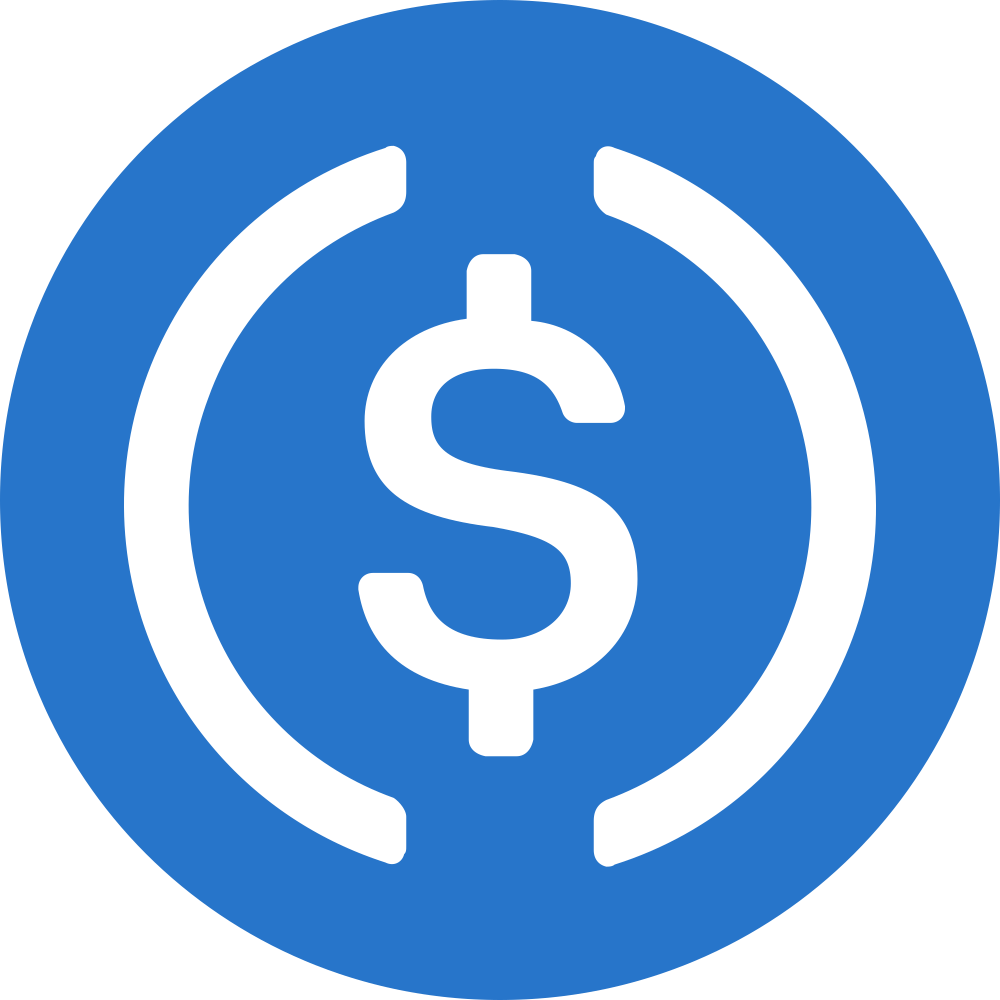 USD Coin (USDC) Logo Blank Meme Template