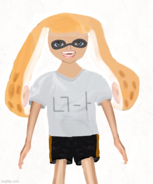 Realistic inkling girl | image tagged in help me | made w/ Imgflip meme maker