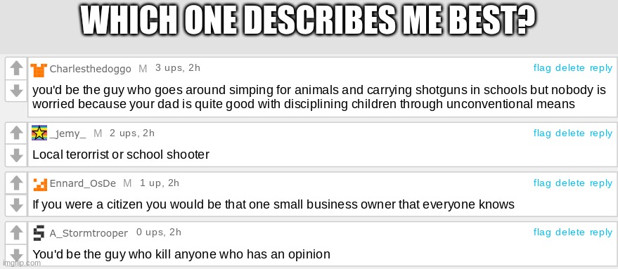 WHICH ONE DESCRIBES ME BEST? | made w/ Imgflip meme maker