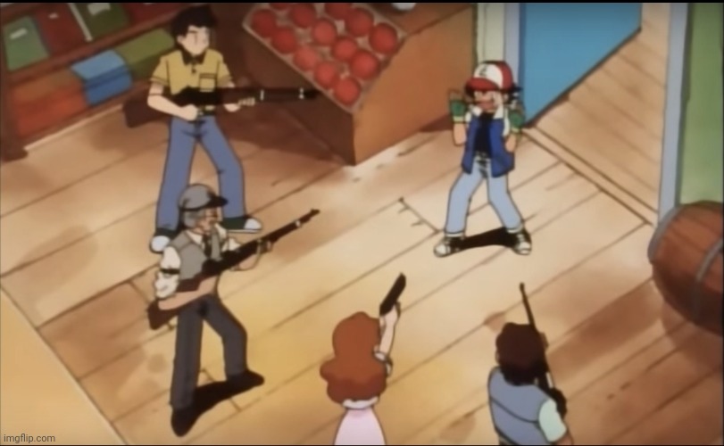 Nintendo in the new anime | image tagged in pokemon gun | made w/ Imgflip meme maker