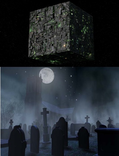 High Quality Borg Graveyard Blank Meme Template