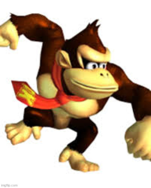 awkward donkey kong | image tagged in awkward donkey kong | made w/ Imgflip meme maker