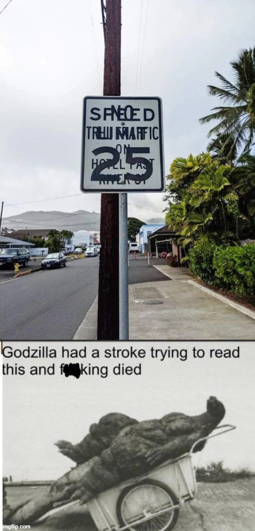 Uhh, you're serious about this right? I wouldn't be able to drive this. | image tagged in godzilla,you had one job,memes,funny | made w/ Imgflip meme maker