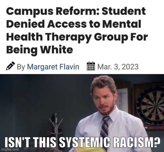 Undoubtedly so. | ISN'T THIS SYSTEMIC RACISM? | image tagged in memes | made w/ Imgflip meme maker