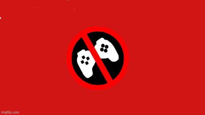 Anti-gaming flag | image tagged in flag,banvideogames | made w/ Imgflip meme maker