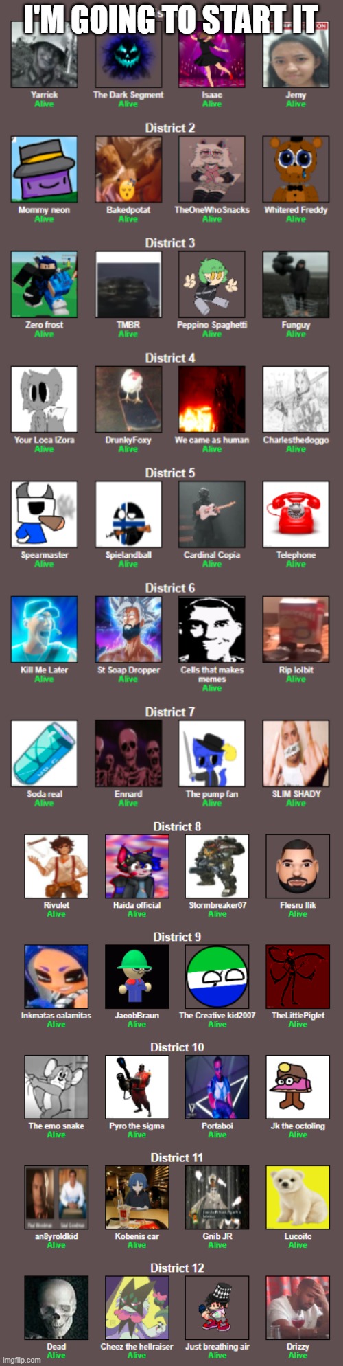 I'M GOING TO START IT | made w/ Imgflip meme maker