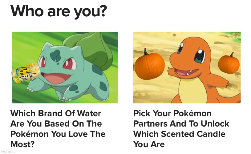 These quizzes are whack why tf would i wanna know what scented candle i am | made w/ Imgflip meme maker