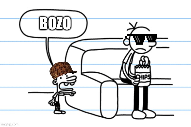 ploopy blank | BOZO | image tagged in ploopy blank,good one manny,funny,greg heffley,bruh | made w/ Imgflip meme maker