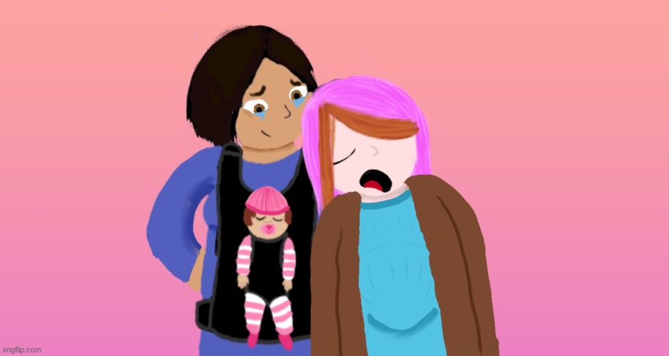 Luz, Amity and newborn baby Azura on their way home from the hospital owo | made w/ Imgflip meme maker