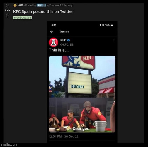 Finger Lickin' Good | image tagged in tf2 expiration date,kfc sign | made w/ Imgflip meme maker