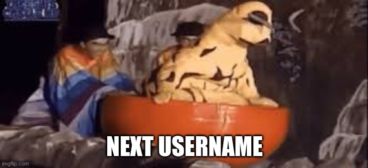 eleking at splash mountain | NEXT USERNAME | image tagged in eleking at splash mountain | made w/ Imgflip meme maker