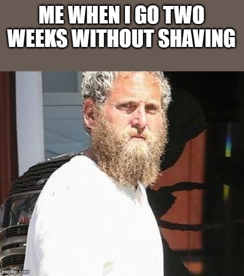 Me When I Go Two Weeks Without Shaving | ME WHEN I GO TWO WEEKS WITHOUT SHAVING | image tagged in jonah hill,beard,facial hair,funny,funny memes,memes | made w/ Imgflip meme maker