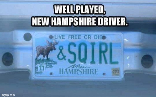 A plate from my own state.  Only people my age will get this one. | image tagged in dad joke | made w/ Imgflip meme maker