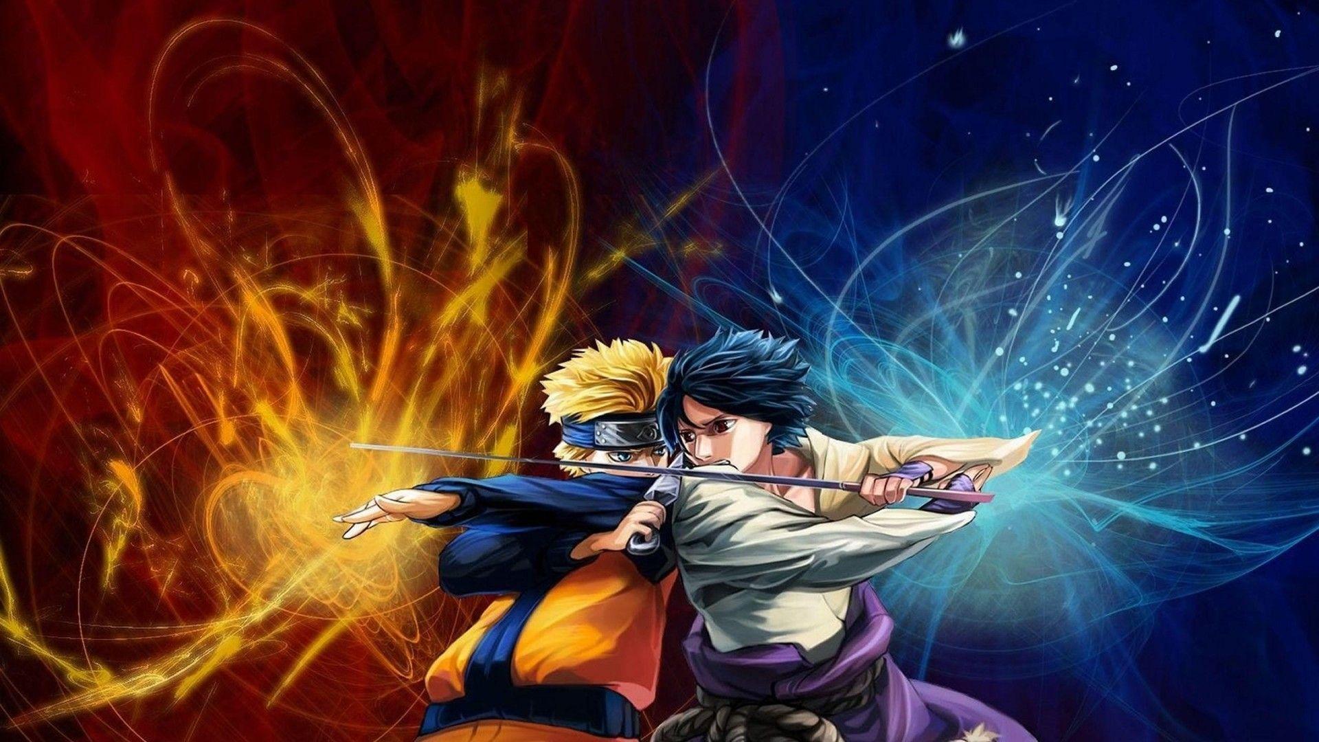 High Quality Naruto and Sasuke fighting Blank Meme Template