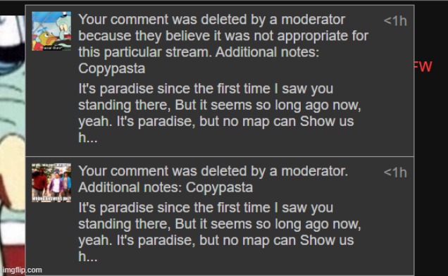 bruh (That mod is a liberal snowflake - Ennard-OsDe) | made w/ Imgflip meme maker