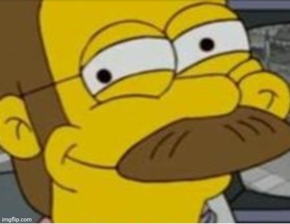 ned flanders mischievous smile | image tagged in ned flanders mischievous smile | made w/ Imgflip meme maker