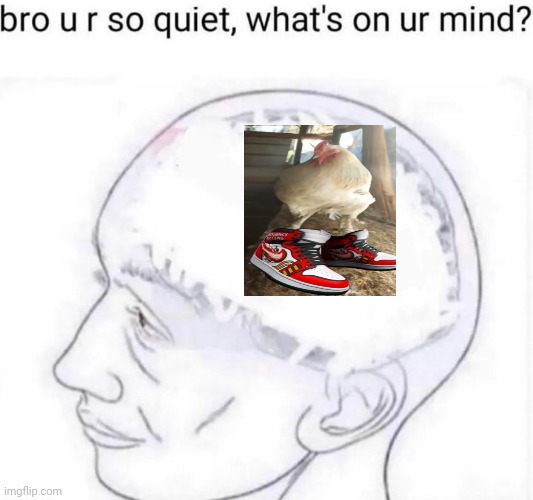 Chicken Drip | image tagged in bro you're so quiet,chicken drip,chicken,memes,meme,drip | made w/ Imgflip meme maker
