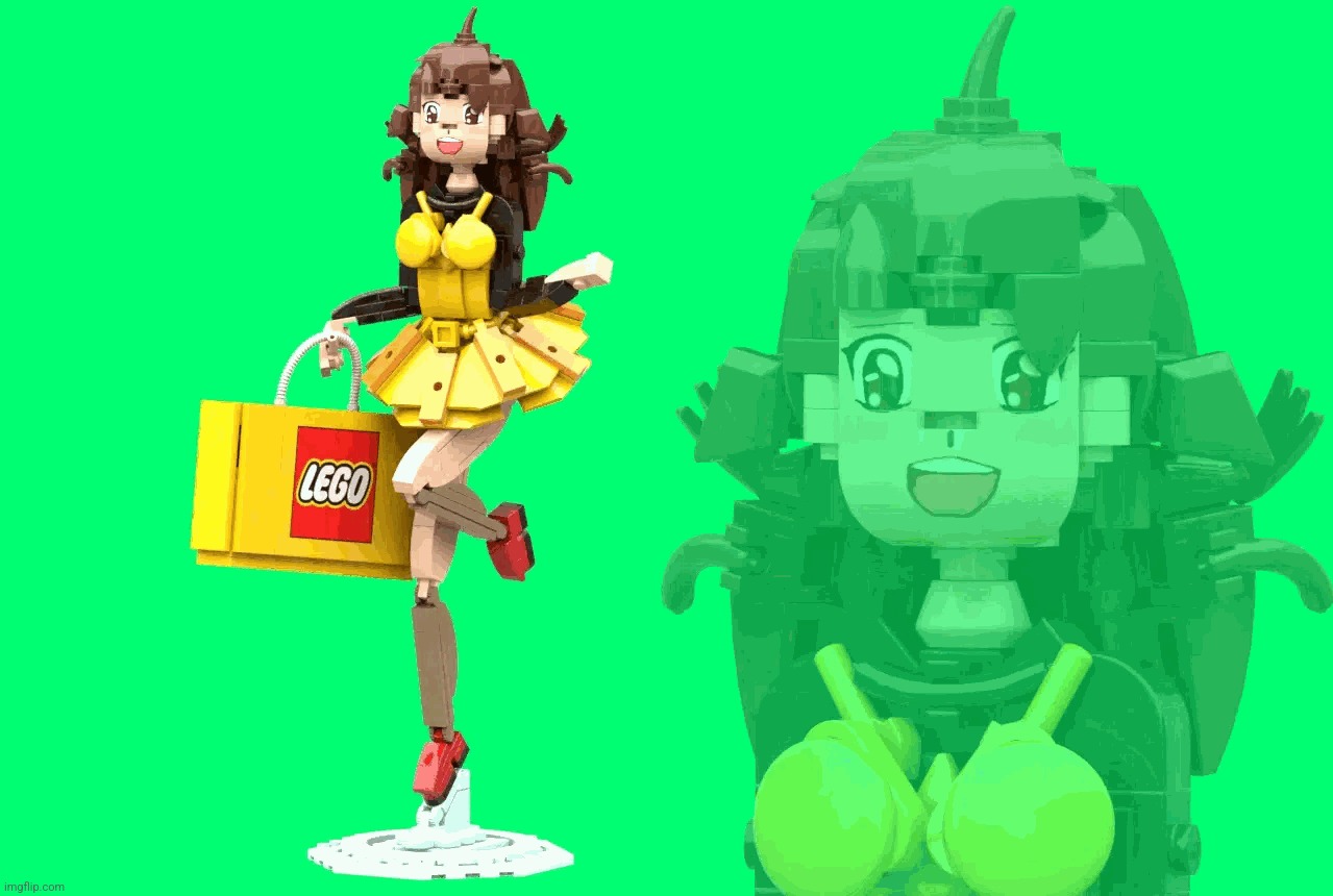 If LEGO made an anime girl | image tagged in lego,anime,anime girl | made w/ Imgflip meme maker