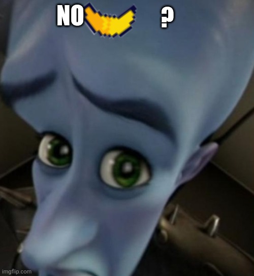 Megamind no bitches | NO ? | image tagged in megamind no bitches | made w/ Imgflip meme maker