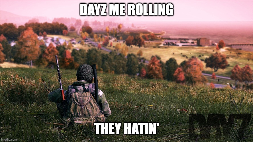 Dayz me | DAYZ ME ROLLING; THEY HATIN' | image tagged in memes,funny memes,funny,laugh,puns,bad pun | made w/ Imgflip meme maker